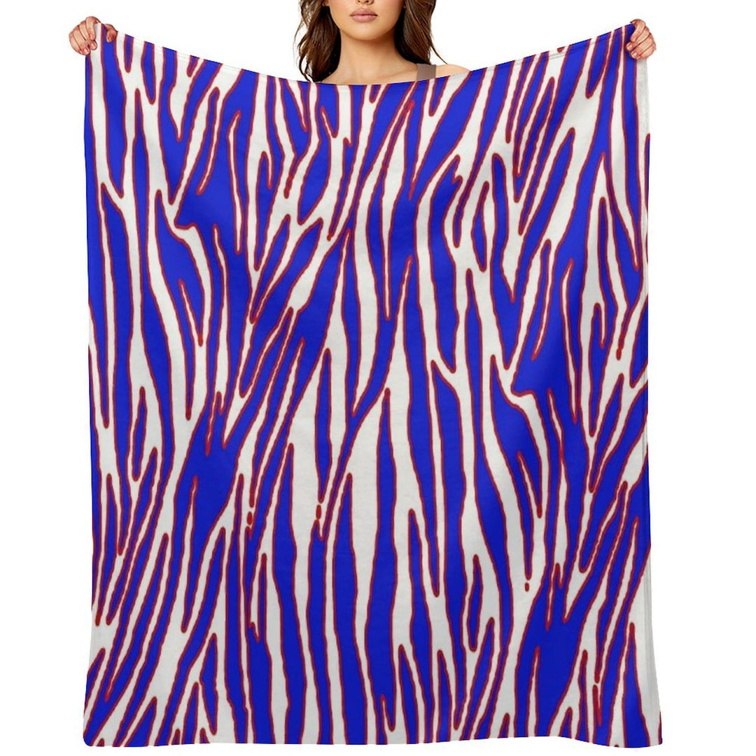 Zuba Print Pattern Eco-conscious Throw Blanket