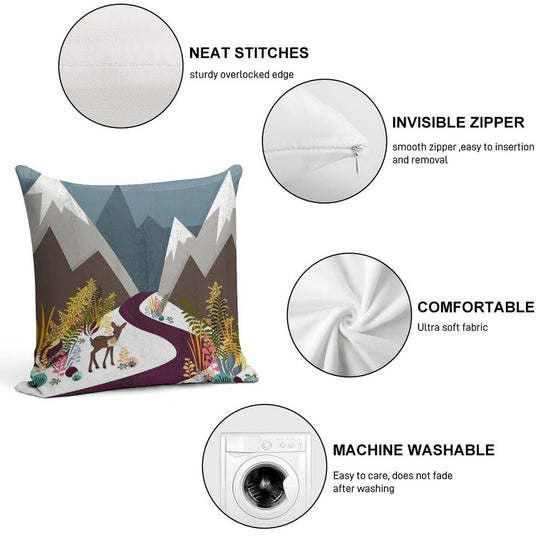 November Soft Anti-Pilling Throw Pillow