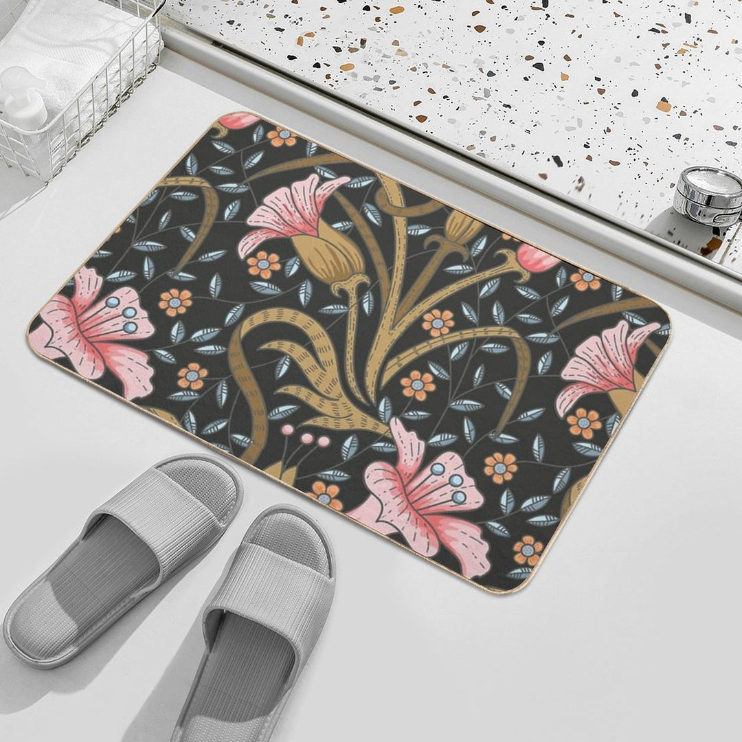 Vintage Garden Bush  Multi-Purpose Bath Mat
