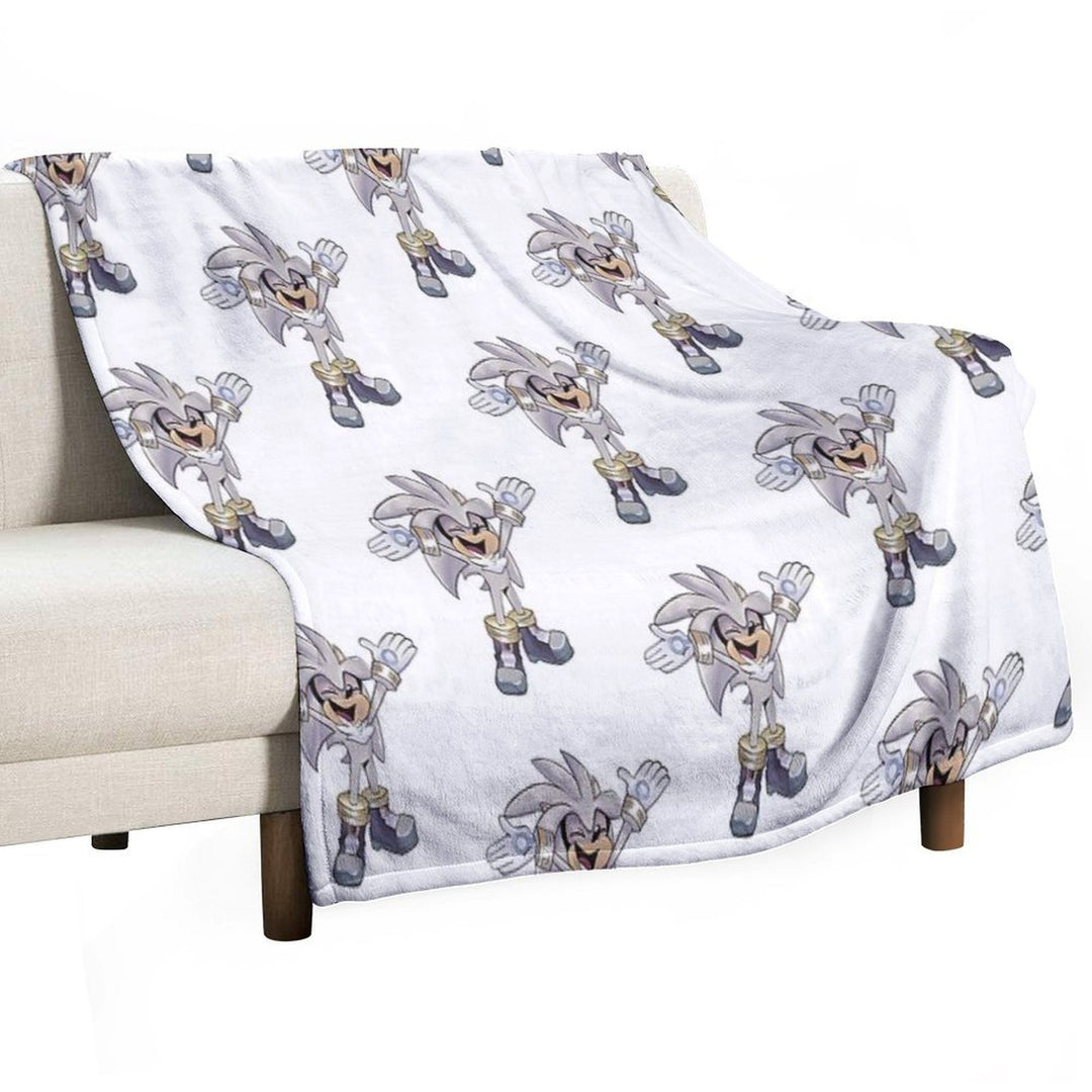 Silver Excited Versatility Throw Blanket