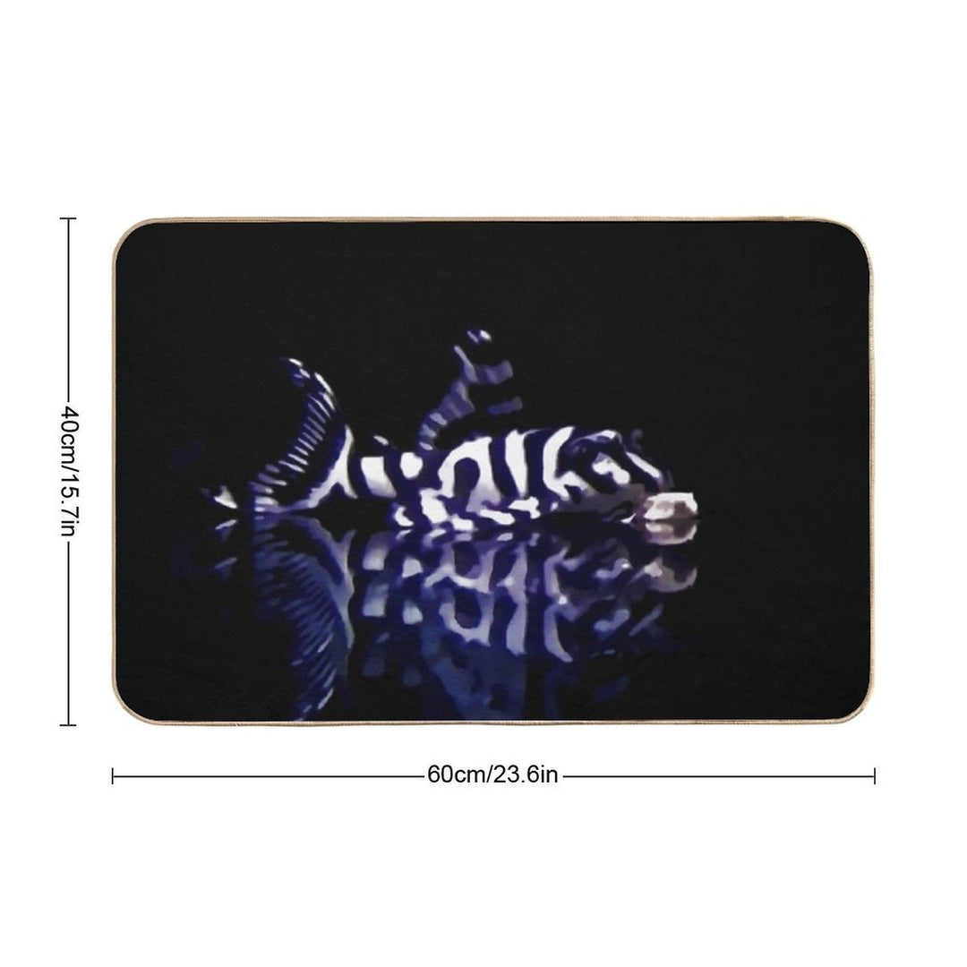L236 Super White Pleco  Long-Lasting Bath Mat