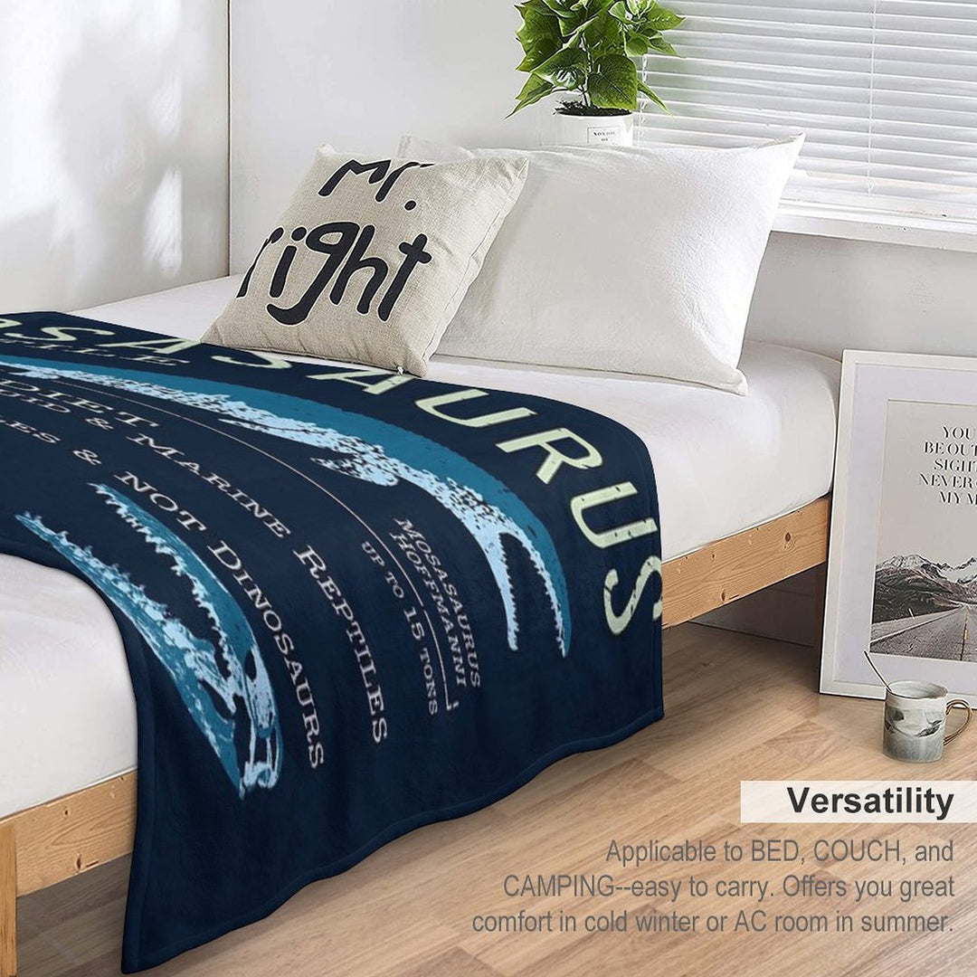 Mosasaurus Facts Comfort Throw Blanket
