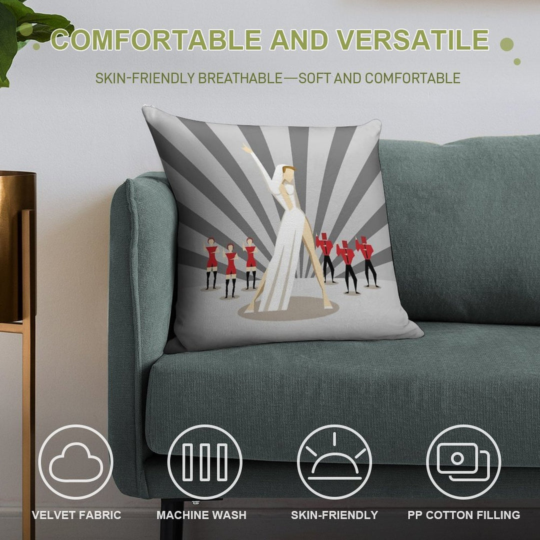 Kylie - Can't Get You Out Of My Head Soft Short Plush Fabric Throw Pillow