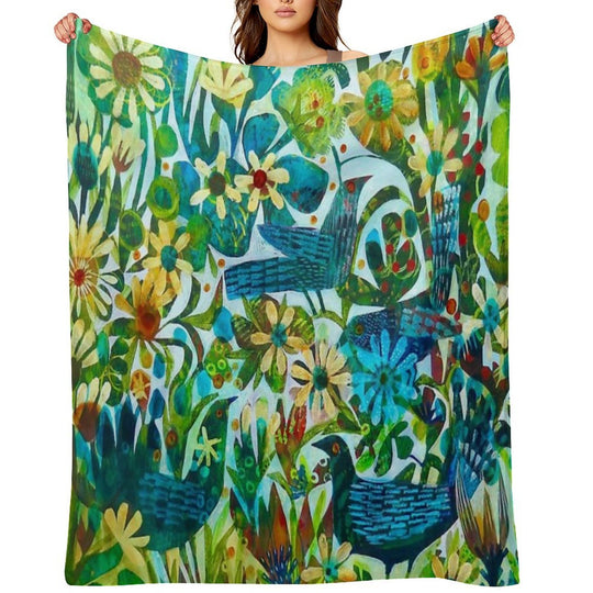 Summer Light, An Este MacLeod Design Velvety-soft Throw Blanket