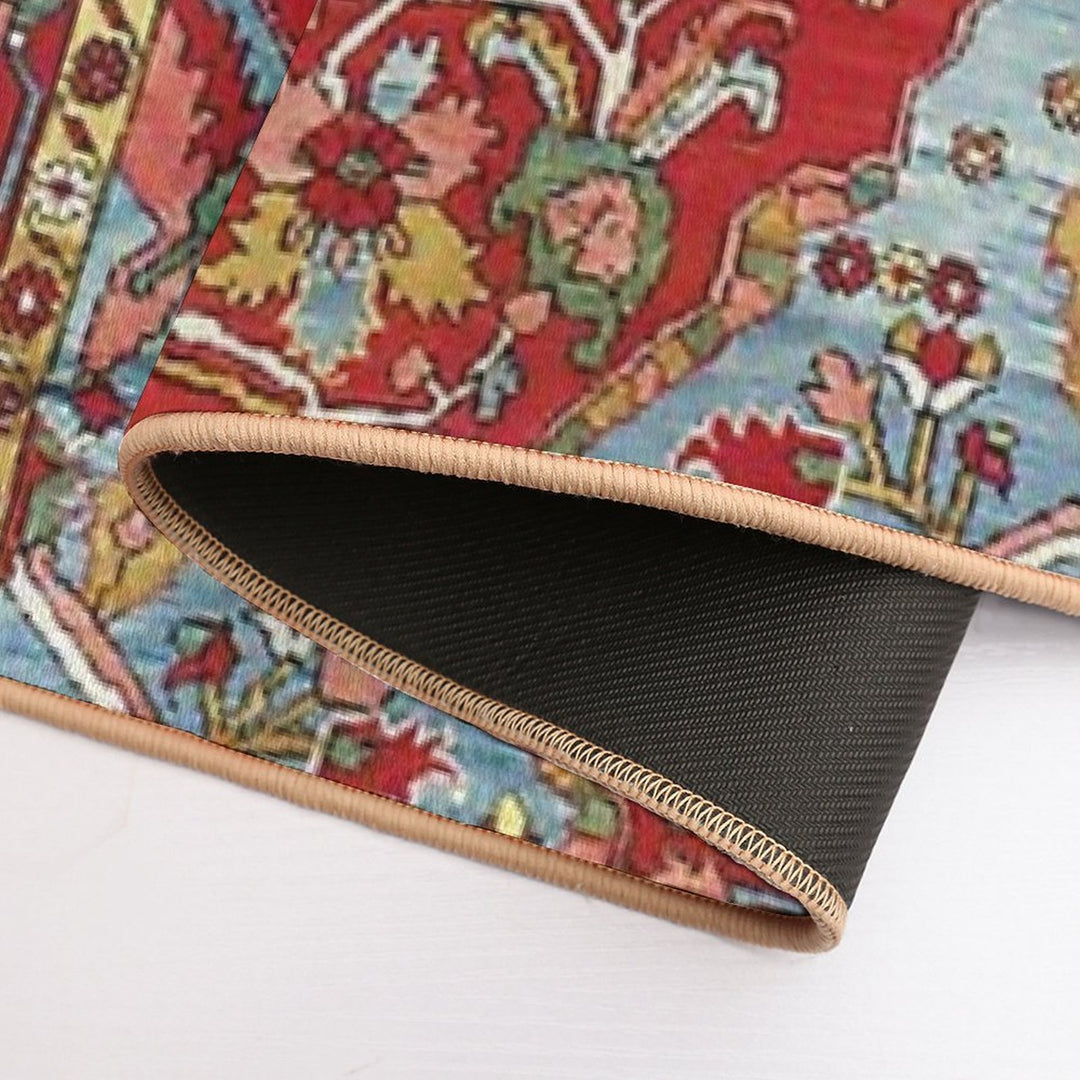 Heriz Persian Carpet Print  Long-Lasting Bath Mat