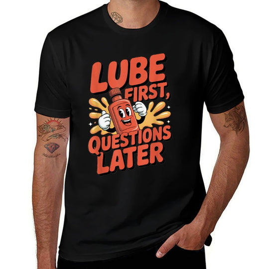Embarrassing Funny Meme Inappropriate Adult Humor Lube  Vintage-inspired T-Shirt