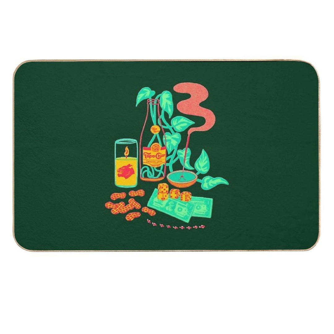 Topo Chico Durable Bath Mat