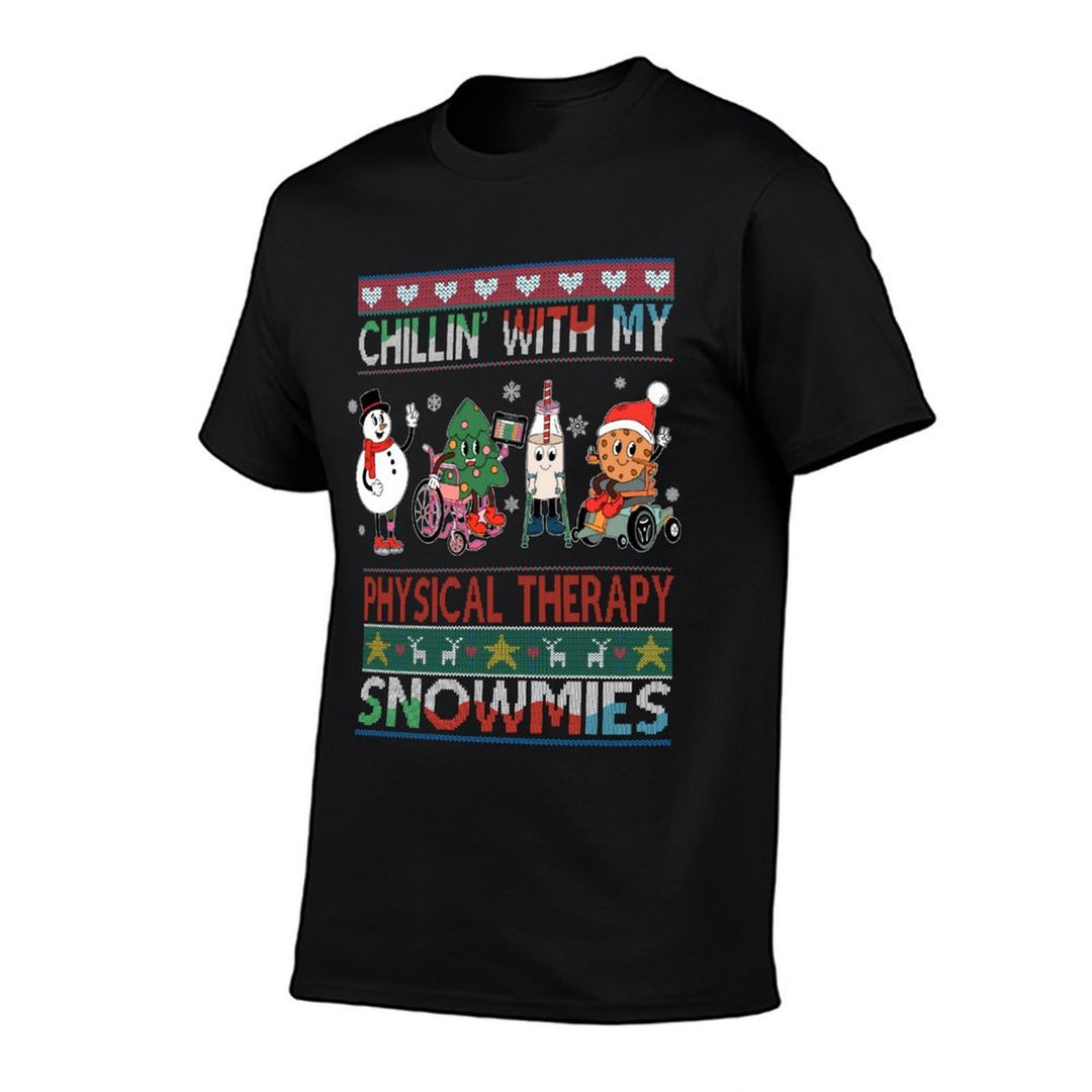 Chillin with My Snowmies Physical Therapy Ugly Xmas Sweater  Polyester Blend T-Shirt