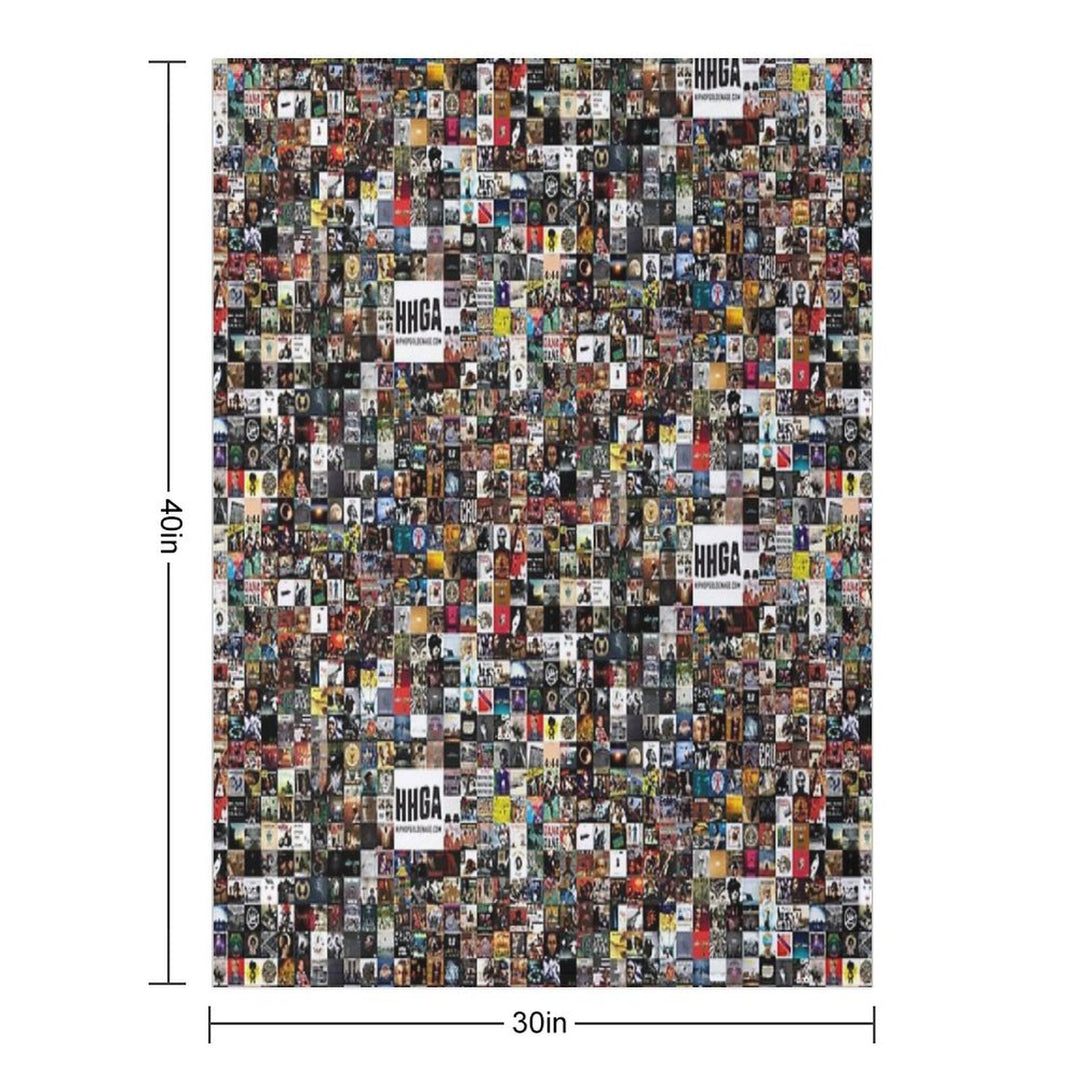 BEST HIP HOP ALBUMS 1980 - 2019 Travel-friendly Throw Blanket
