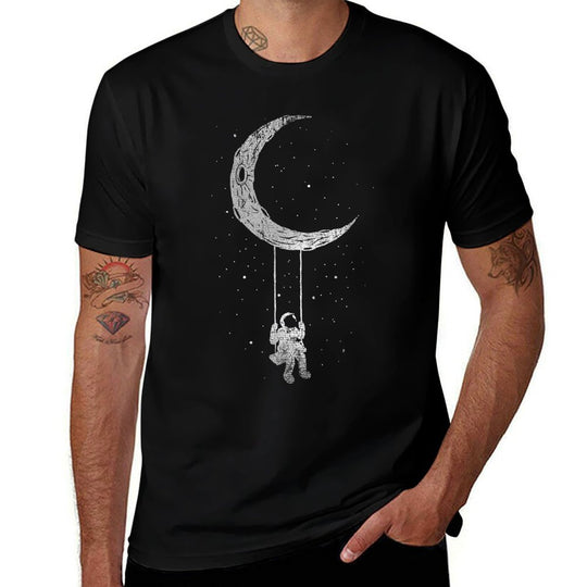 Moon Planet Outer Space Galaxy Star Cosmonaut Gift Astronaut  Vintage-inspired T-Shirt