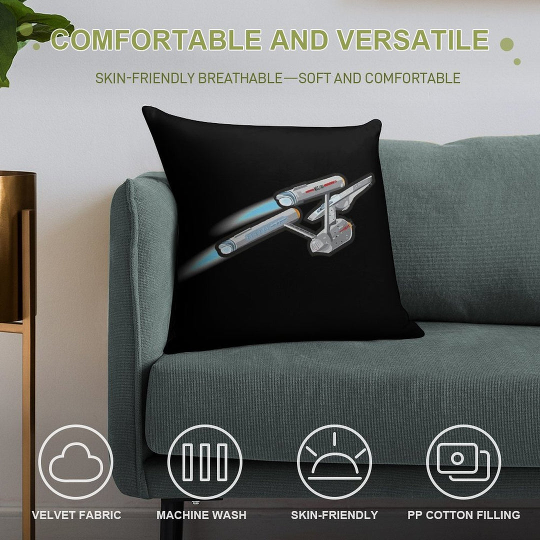 Enterprise Classic Soft Washable Throw Pillow