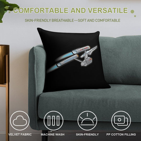 Enterprise Classic Soft Washable Throw Pillow