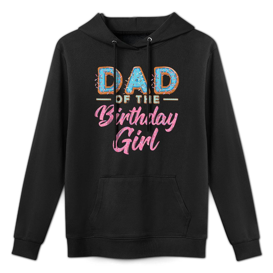 Cute Donut Dad Birthday Girl Sweet Family Donut Bday Versatile Streetwear Hoodie