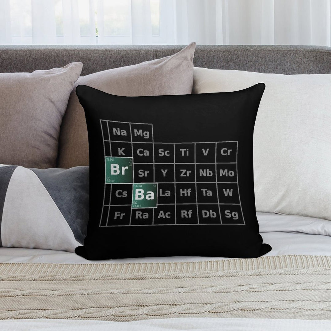 Breaking Bad Periodic Table Soft Washable Throw Pillow