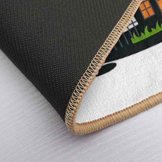 Cute Spooky House  Long-Lasting Bath Mat