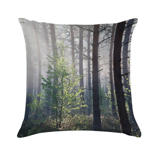 10.6.2017 Young Birch Soft Easy Maintenance Throw Pillow