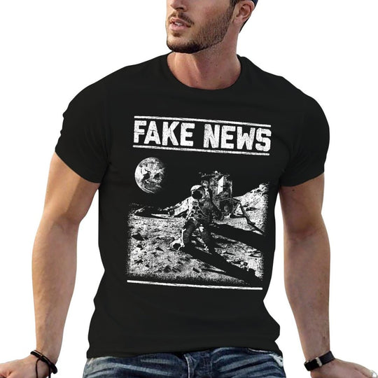 Moon Landing Hoax Apollo 11 1969 Conspiracy Fake  Relaxed-fit T-Shirt
