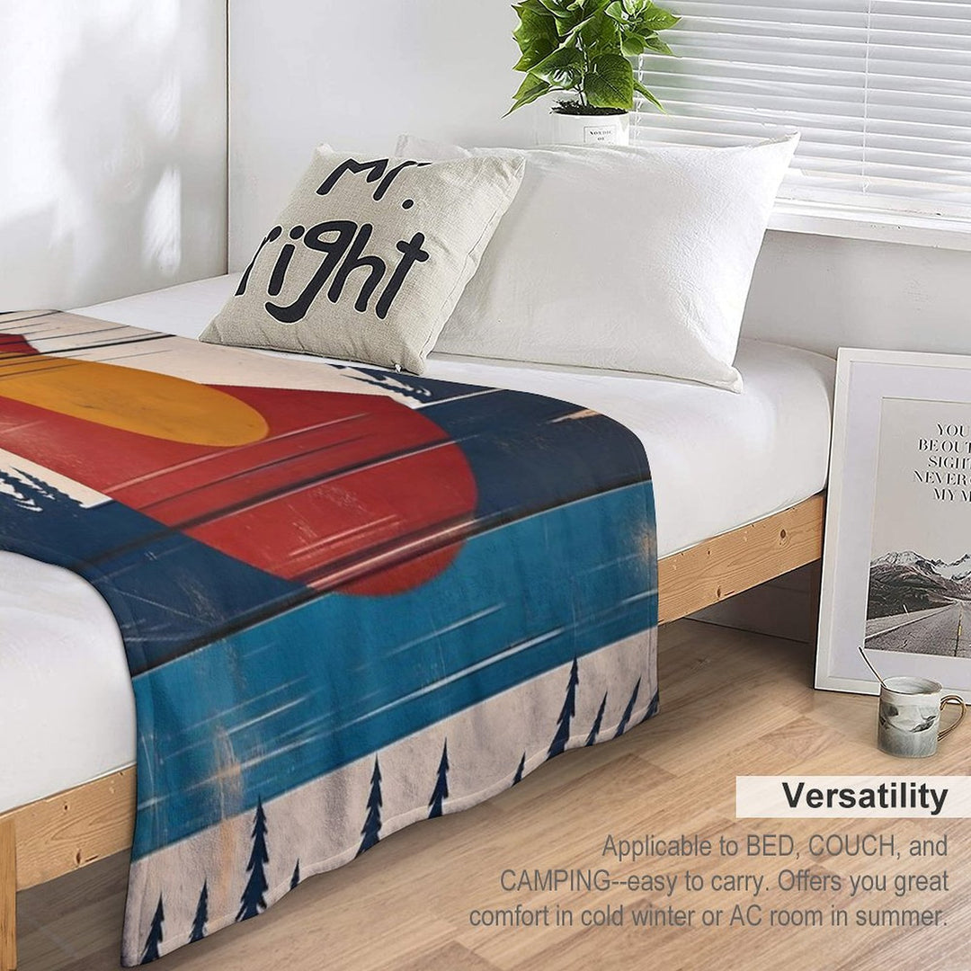 Colorado Flag Square Versatility Throw Blanket