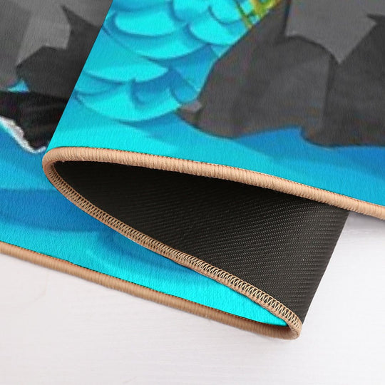 Magpie Geese of Black Rock Lake. Durable Bath Mat