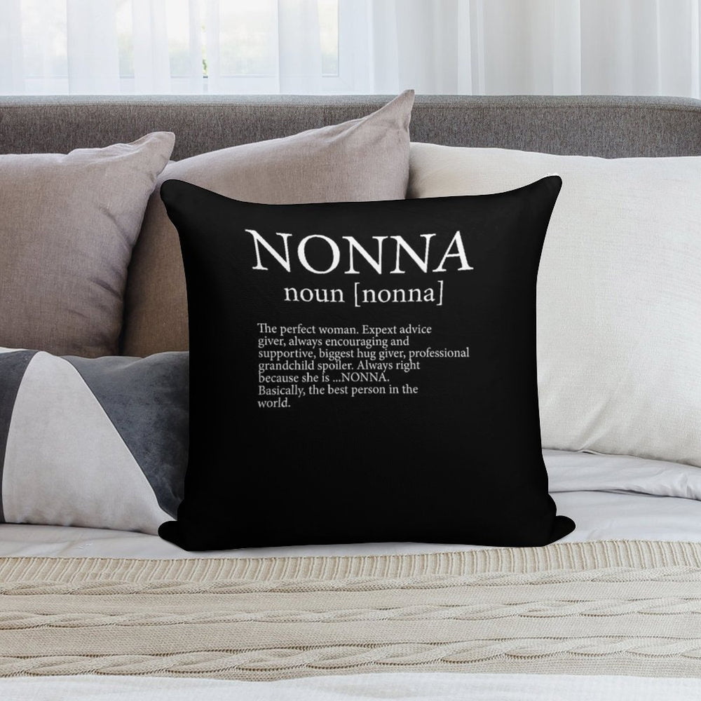 Nonna Definition Soft Decorative Cover Throw Pillow
