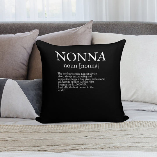 Nonna Definition Soft Decorative Cover Throw Pillow