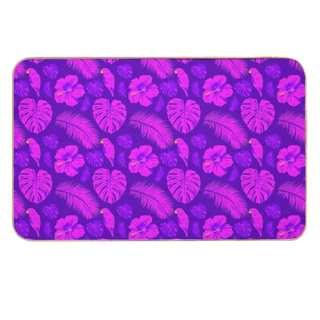 Pink And Purple Paradise  Odorless Bath Mat
