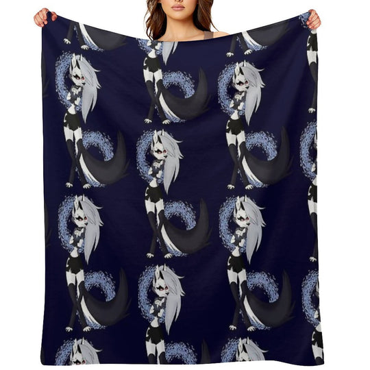 Loona from Helluva Boss Machine-washable Throw Blanket