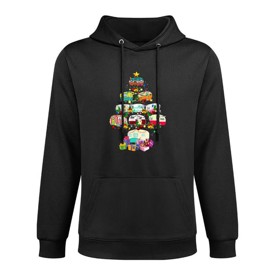 Christmas Camping Lover X-mas Camping Truck Tree Camper Gift All-Day Comfort Hoodie