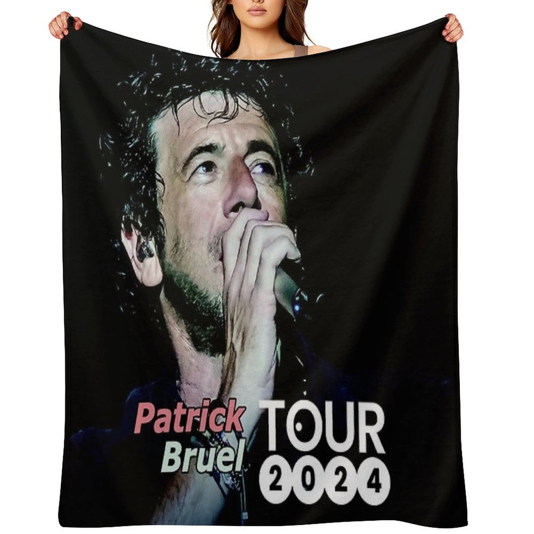 Bilanya Patrick Bruel Show Tour TOURNEE En ACOUSTIQUE 2022 Velvety-soft Throw Blanket