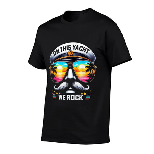 On This Yacht We Rock Funny Yacht Rock Captain  Stretchy T-Shirt