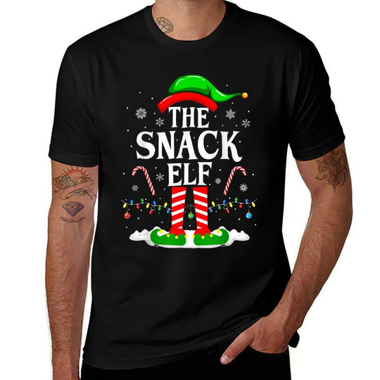 The Snack Elf Xmas Funny Matching Family Group Christmas  Easy-care T-Shirt