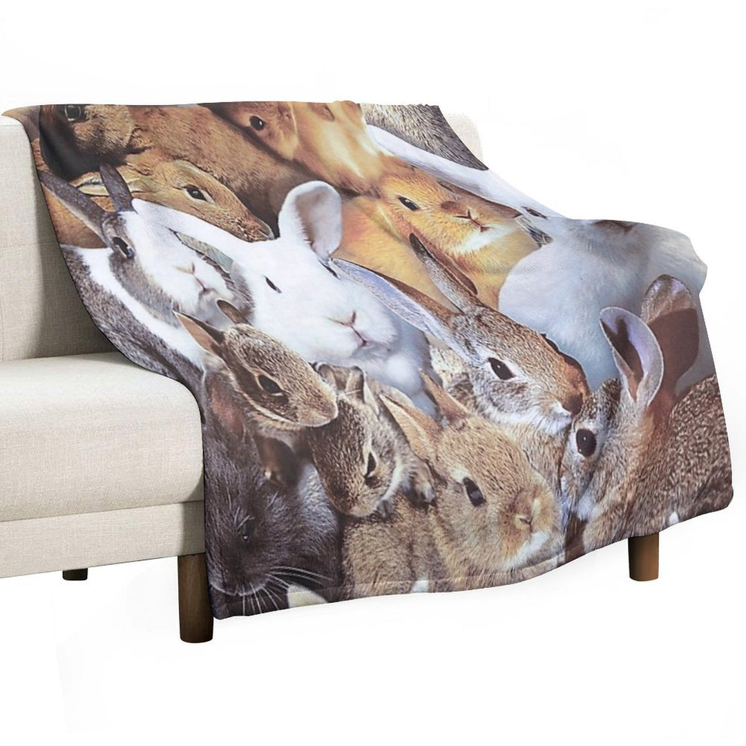 Rabbits Quick-dry Throw Blanket