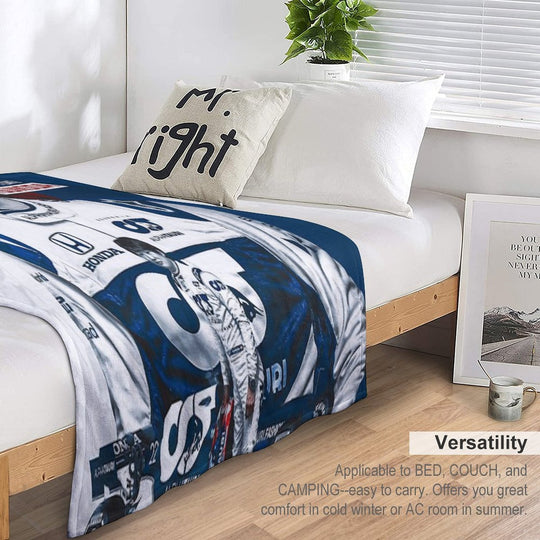 Yuki Tsunoda Travel-friendly Throw Blanket