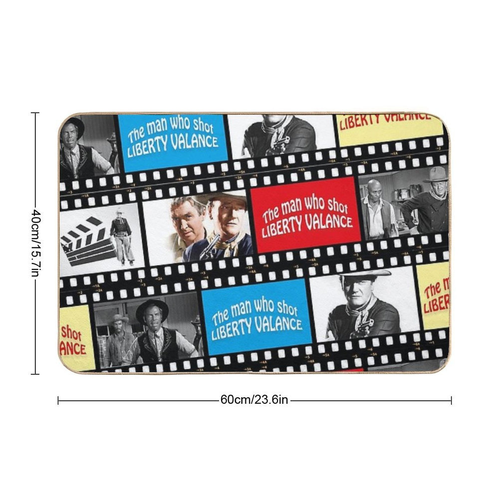 The Man Who Shot Liberty Valance, Western 60s  Anti-Trip Bath Mat