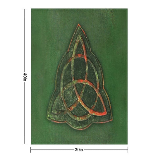 Book of Shadows - Charmed Triquetra Design Versatility Throw Blanket