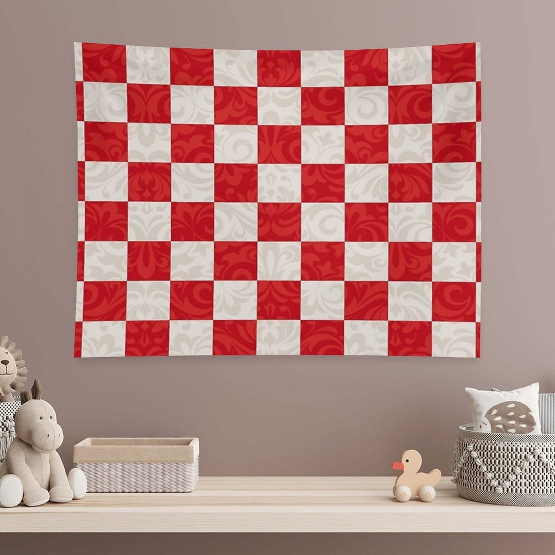 Monica's Checkered Throw Blanket Pattern Tapestry