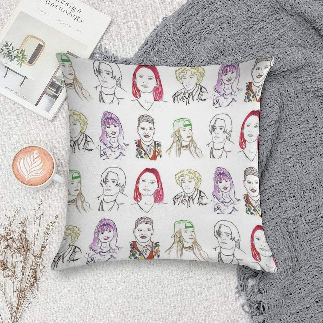 Cool Kids Soft Luxury Feel Throw Pillow