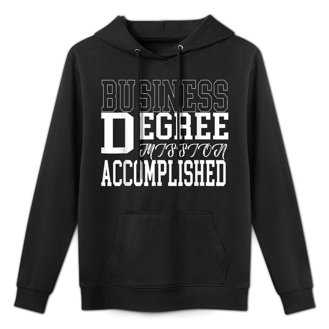 Business Degree for College Graduation Gift Cotton-Polyester Blend Hoodie