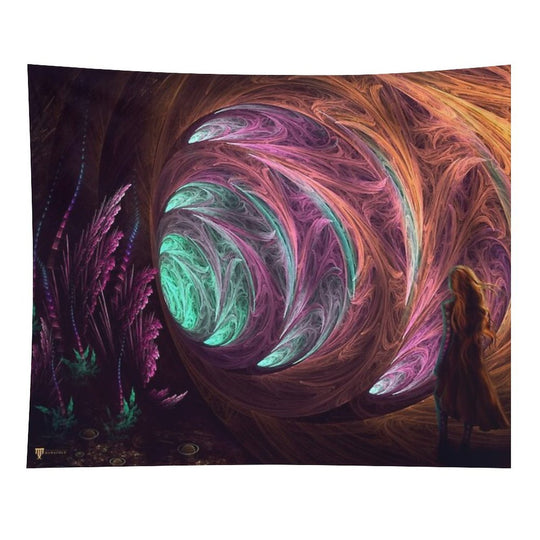 Toward The Light - Alice in Wonderland - Manafold Art Tapestry