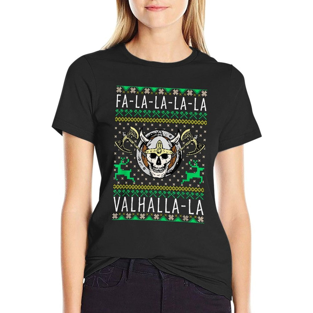 Fa-La-La-La Valhalla-La Viking God Ugly Christmas  Vintage-inspired T-Shirt