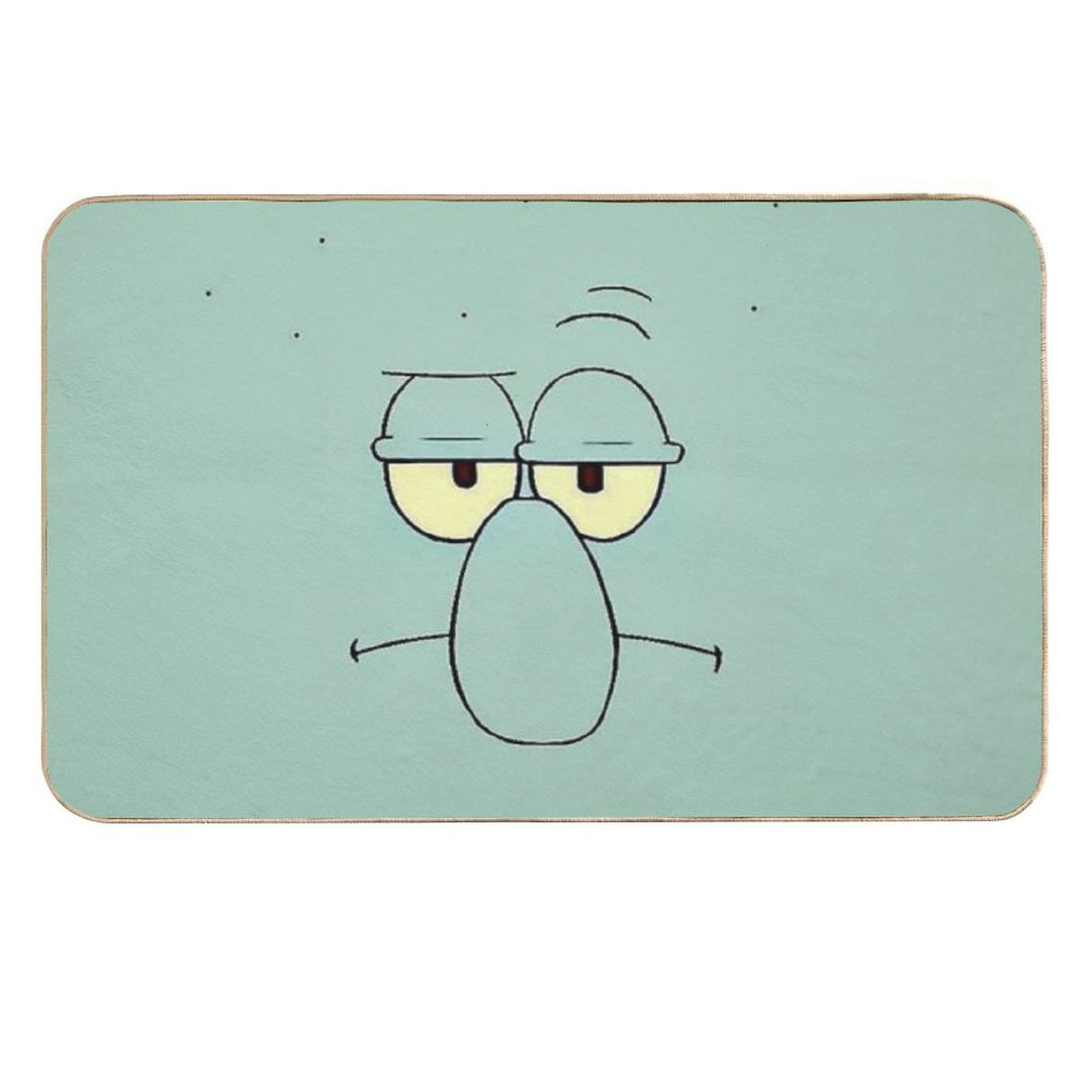 Squidward Face - Spongebob -  Easy To Clean Bath Mat