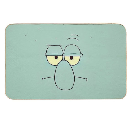 Squidward Face - Spongebob -  Easy To Clean Bath Mat
