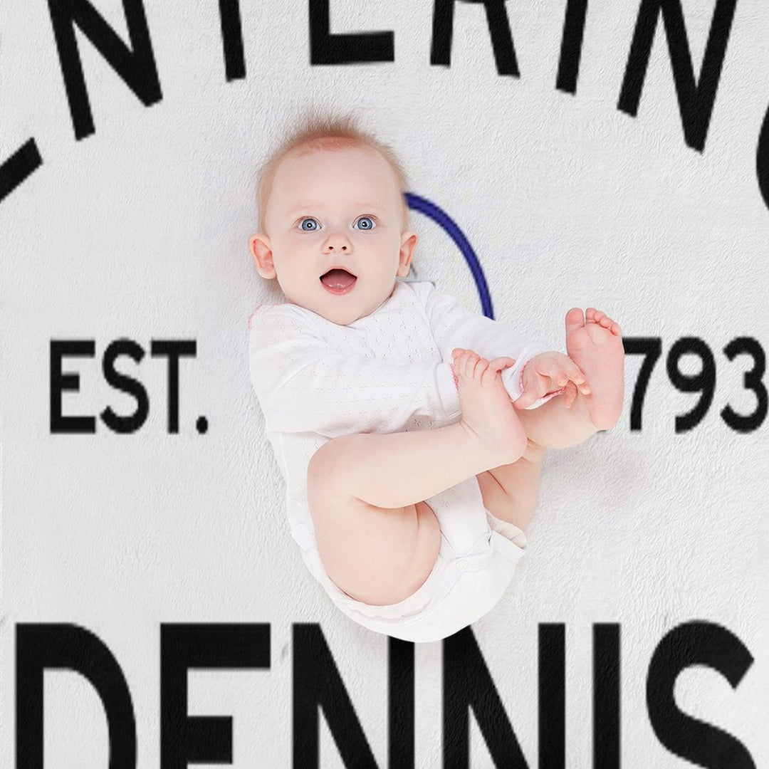 Entering Dennis - Commonwealth of Massachusetts Road Sign Lightweight Throw Blanket