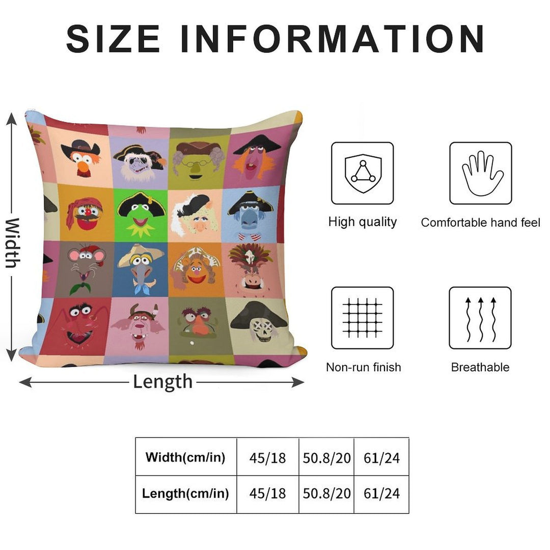 Treasure Island Pirates Soft Ultra-Soft Texture Throw Pillow