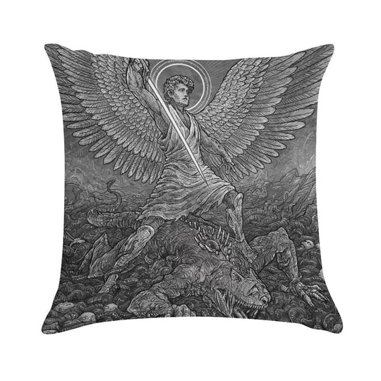 The Forgiveness of Jon Soft Short Plush Fabric Throw Pillow