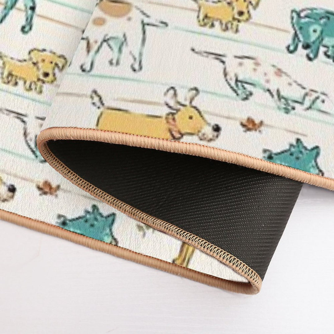 Dogs Dogs Dogs  Rapid-Drying Bath Mat