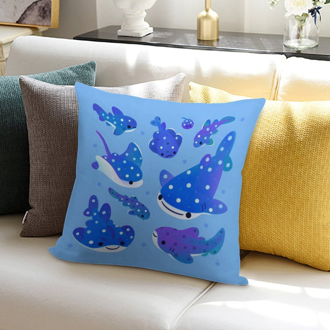 Polka Dot Shark Soft Style Accent Throw Pillow