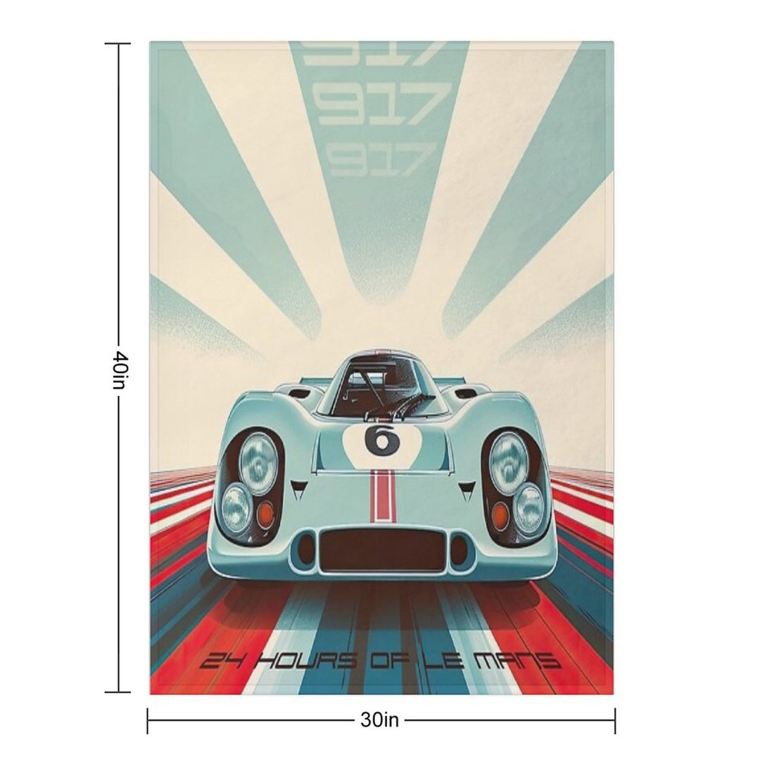 Porsche 917 24 Hours of Le Mans Race Car Gift-ready Throw Blanket
