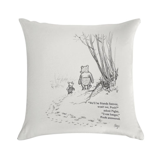 Winnie The Pooh & Piglet Friends Forever Soft Washable Throw Pillow