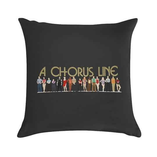 A Chorus Line Soft Reinforced Edging Throw Pillow
